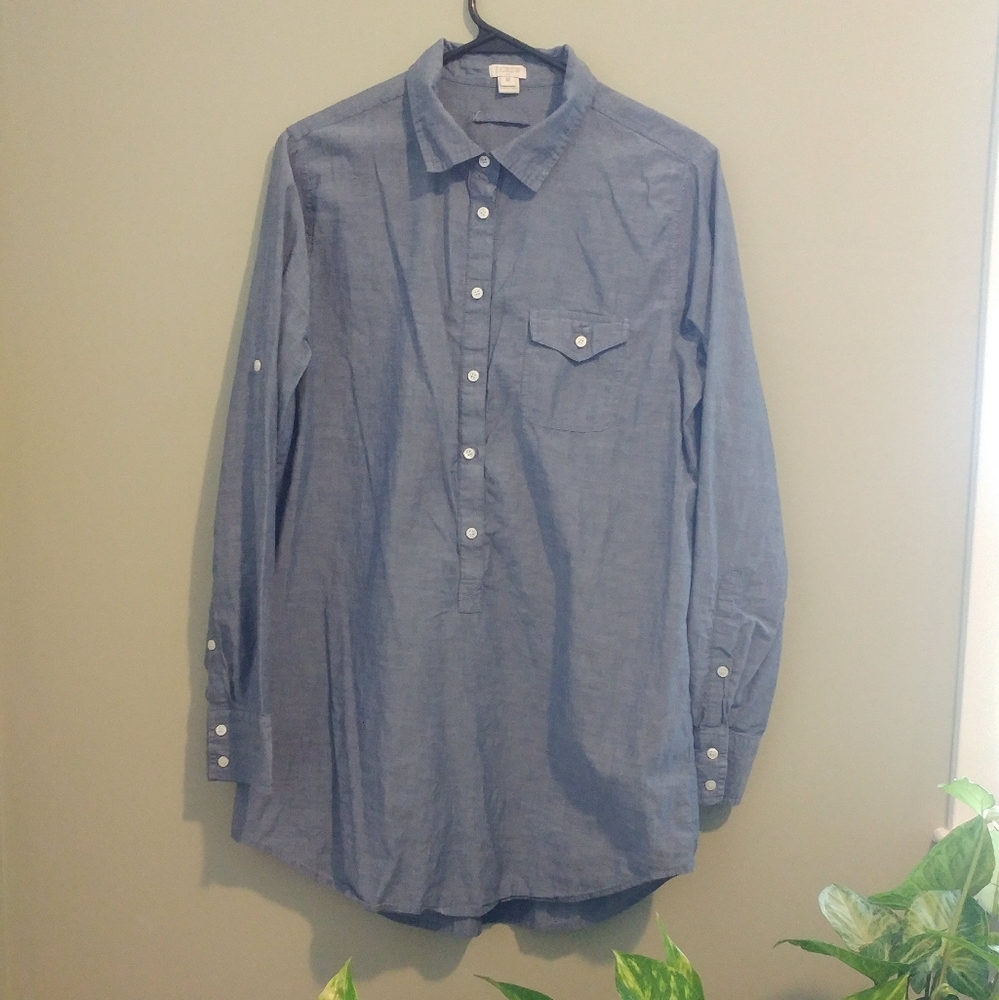 J Crew Button Down Tunic